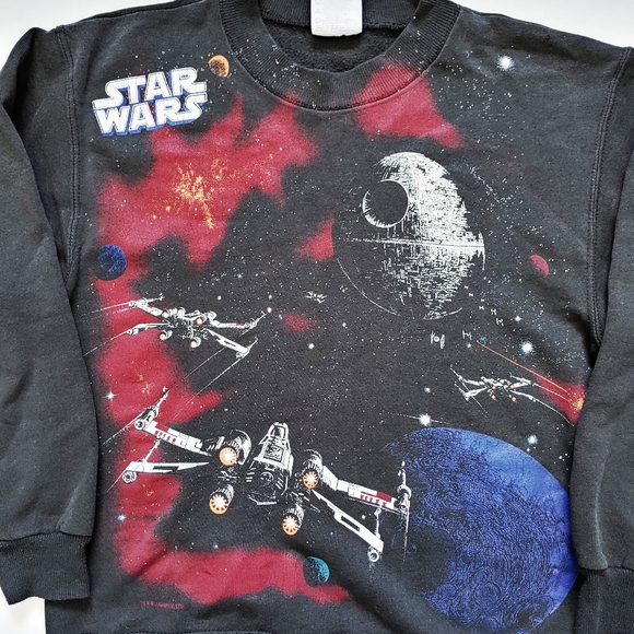 (Seriously Rare) Vintage Star Wars Small Sweatshirt - Picture 1 of 4